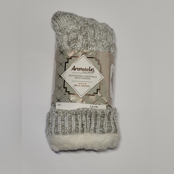 MINX NY Aromasoles▪︎Infused, Sherpa Socks w/rubber soles▪︎Sequin Speckled *New* - Picture 12 of 12